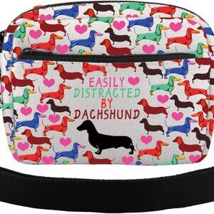 Dachshund Crossbody Bag Canvas Small Purse Dog Lover Gift Unisex